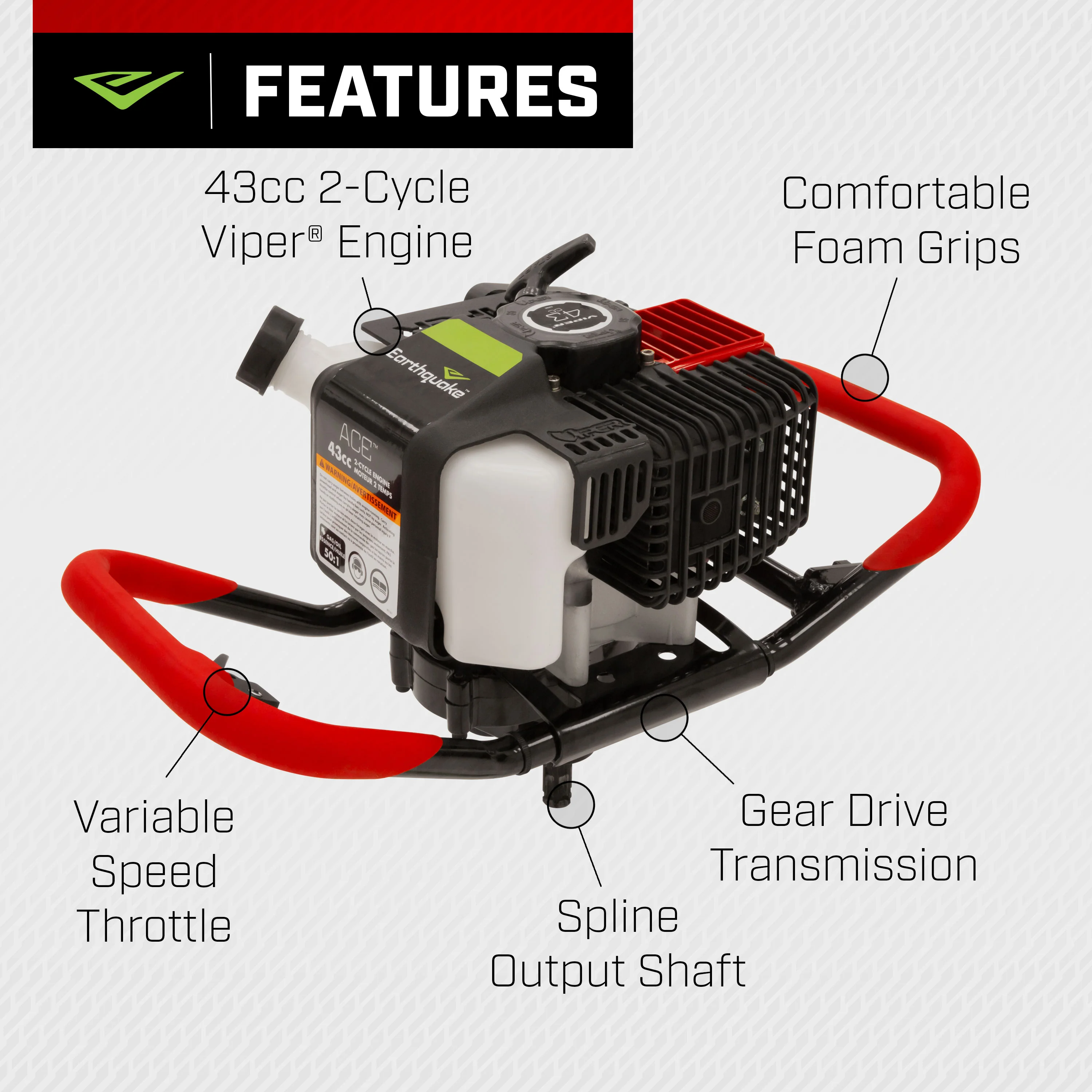 1-Person 43cc Spline Powerhead (44399) - Image 4