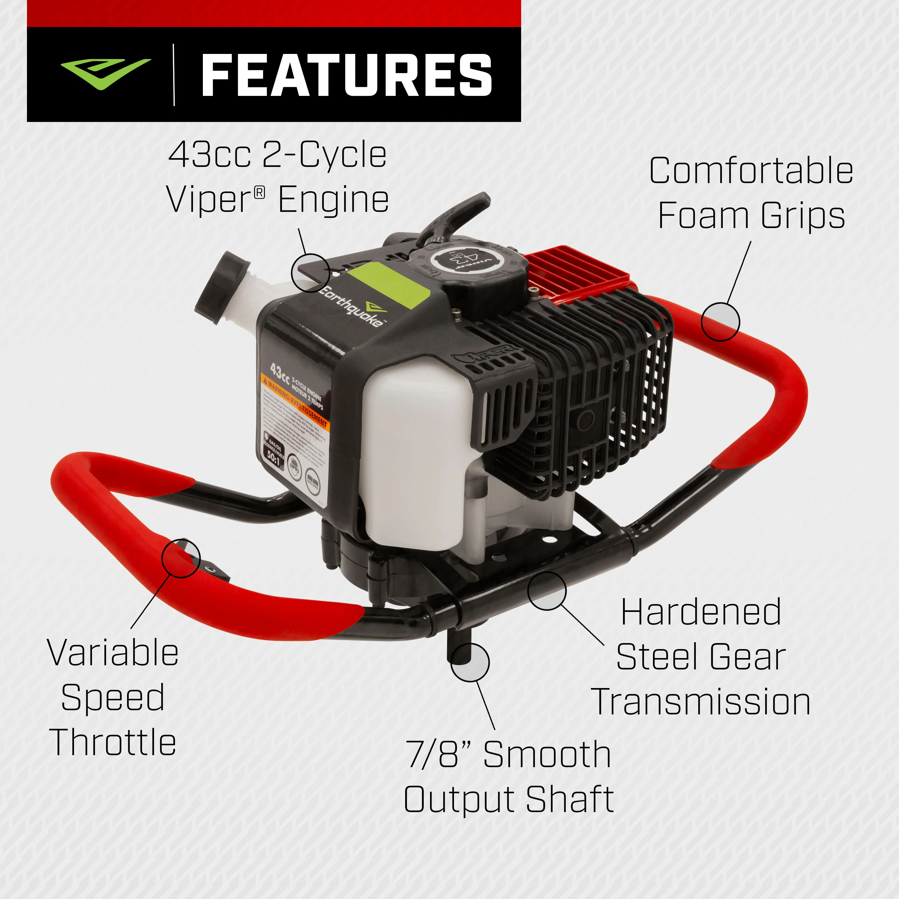 1-Person 43cc Smooth Powerhead (E43) - Image 4