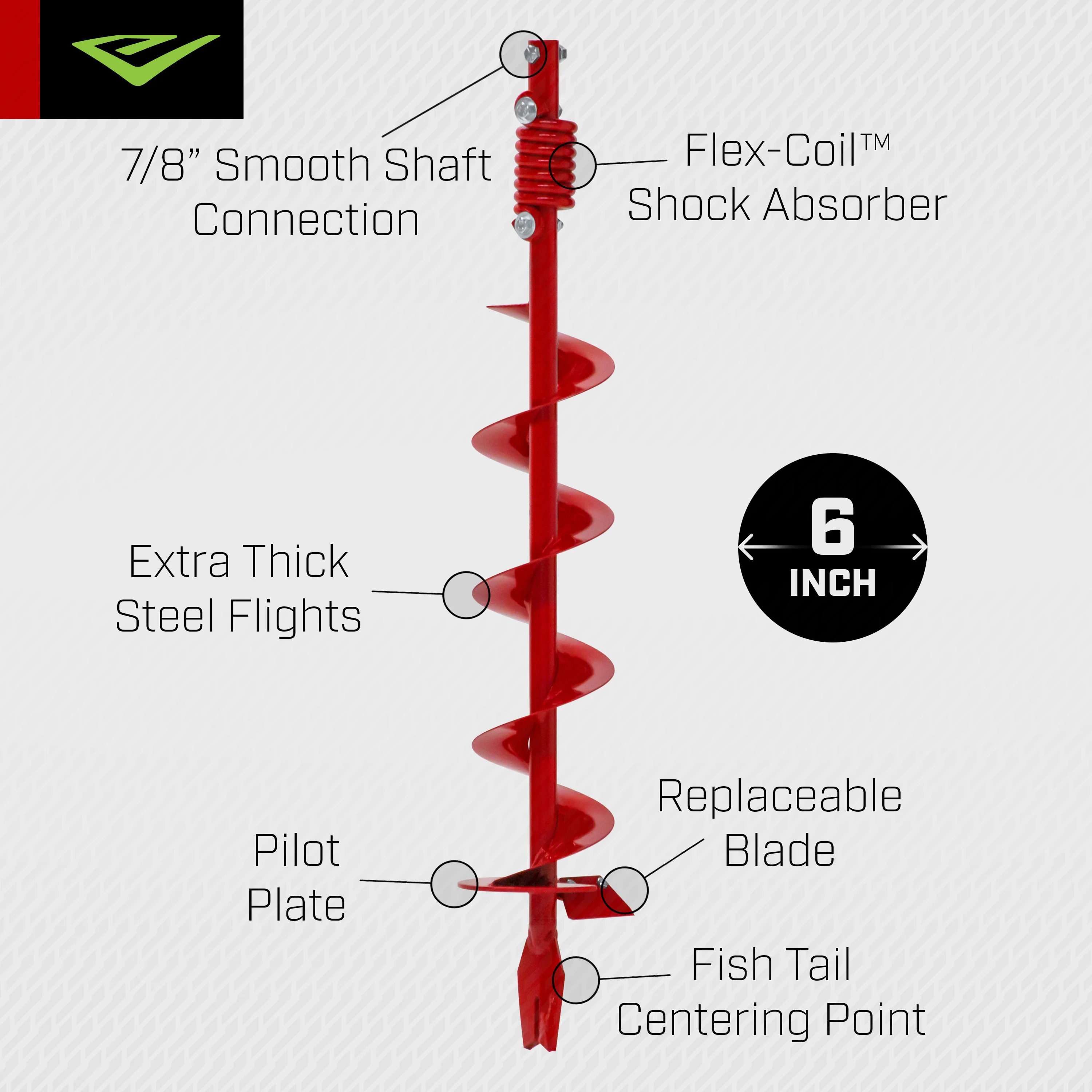 6" Earth Auger Bit (EA6F) - Image 3