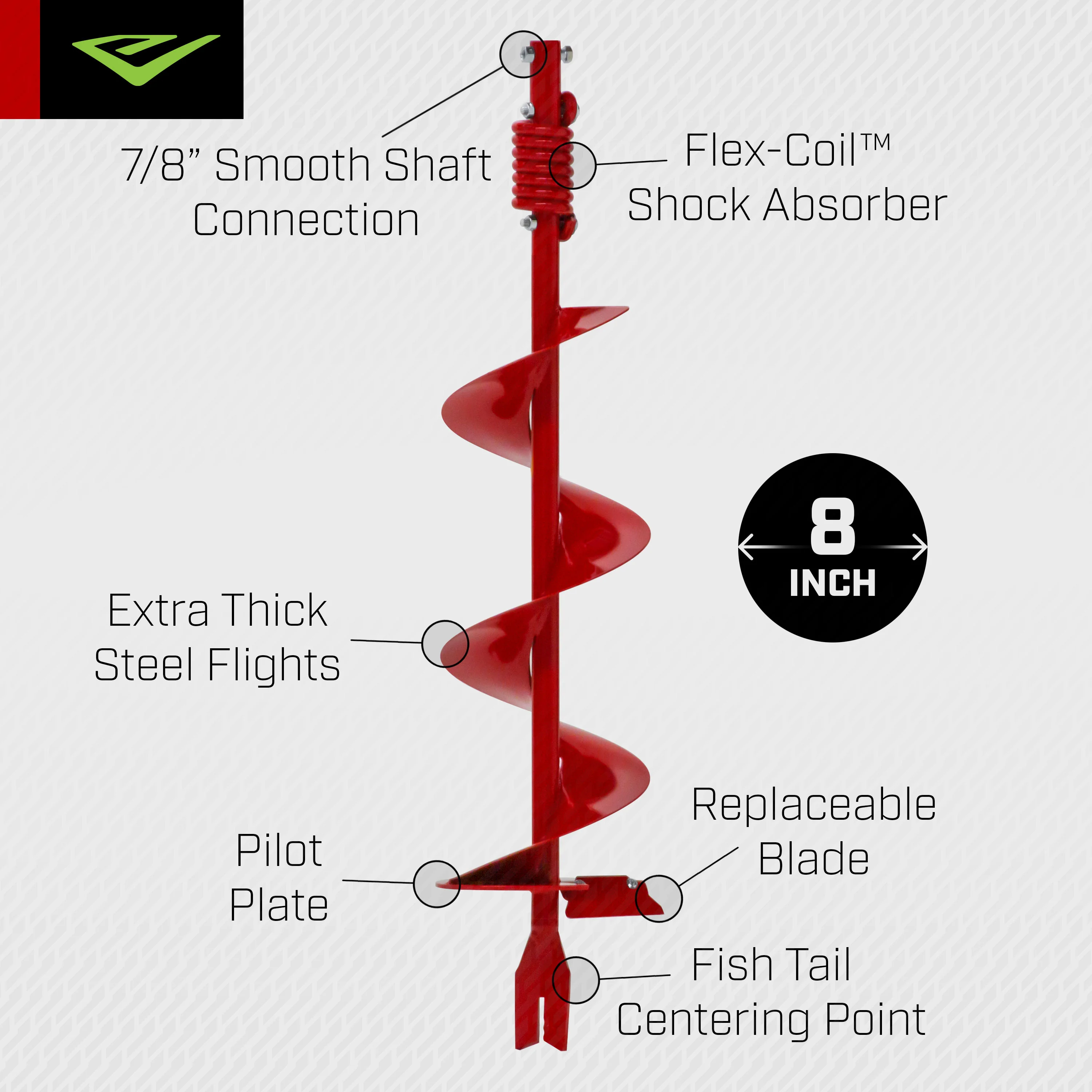 8" Earth Auger Bit (EA8F) - Image 3