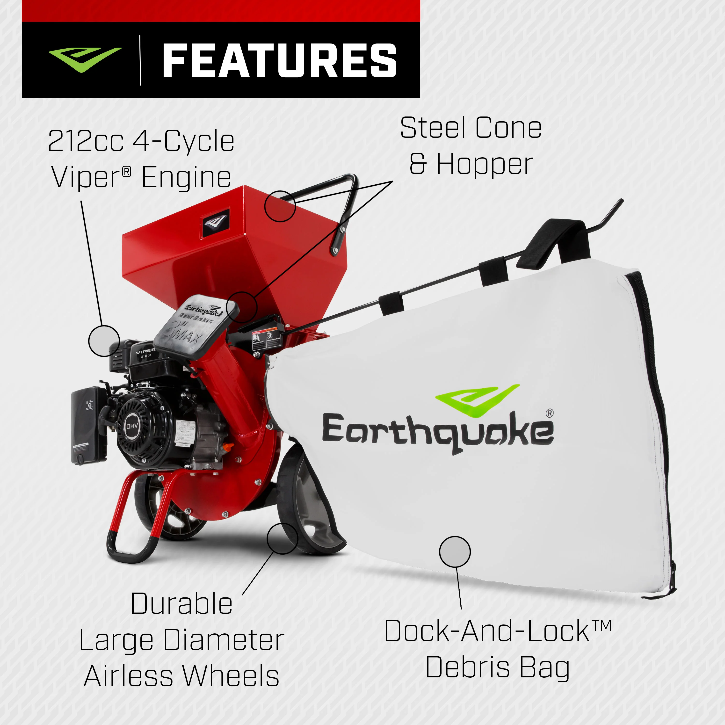 K32™ 212cc Chipper Shredder (33968) - Image 4