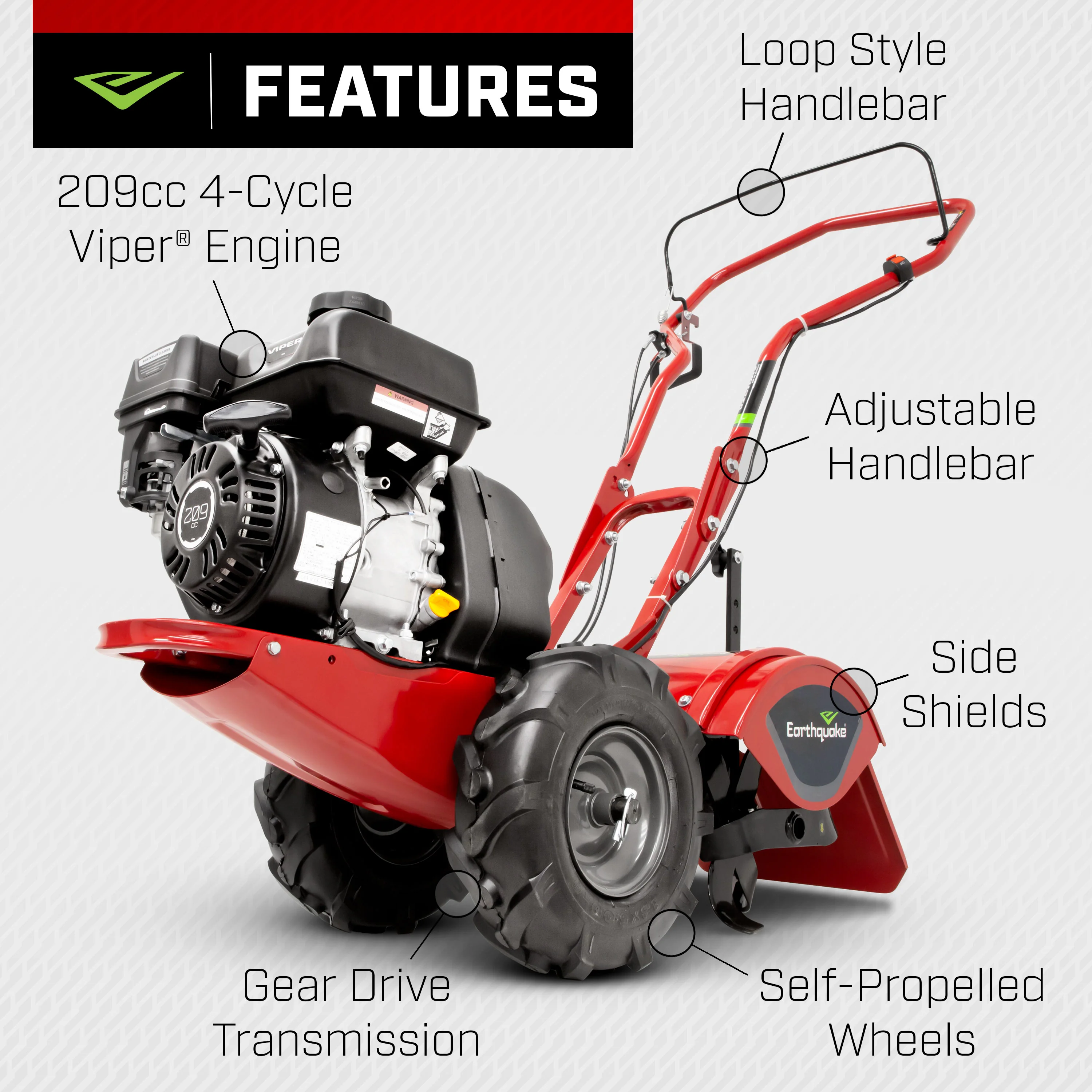 Victory™ 209cc Rear Tine Tiller (39381) - Image 4